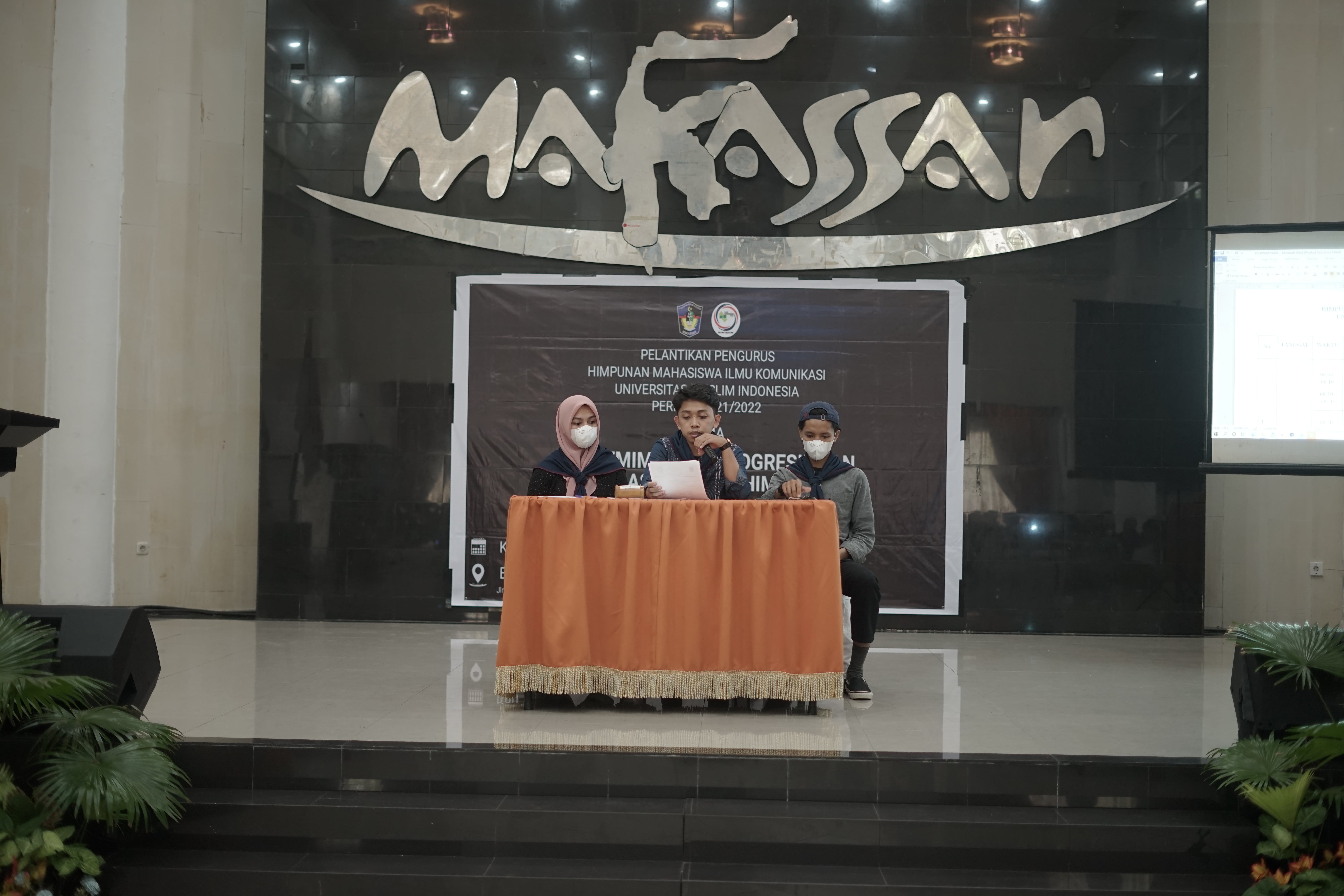 Terapkan Prokes, HIMIKOM UMI Sukses Gelar Pelantikan dan Rapat Kerja