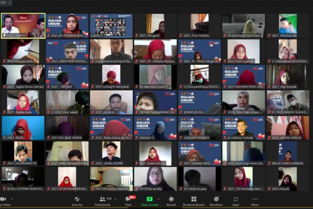 Sambut Mahasiswa Baru 2021, Prodi ilmu Komunikasi Gelar Kuliah Umum