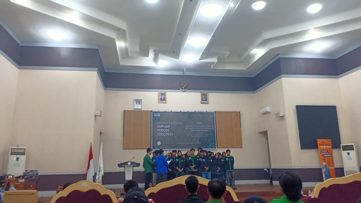 Pelantikan dan Rapat kerja KMP UMI, Ketua Umum terpilih rancang agenda pengabdian masyarakat