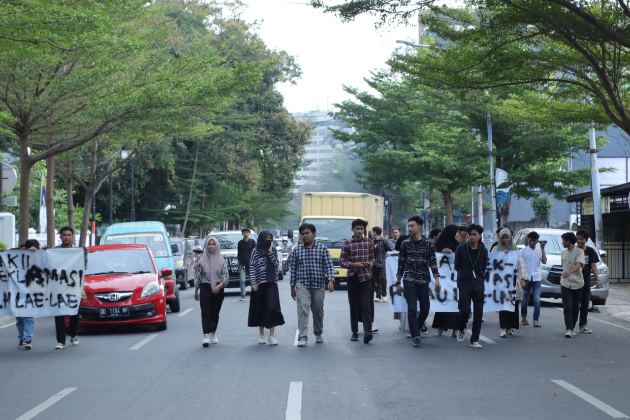 HMI Komisariat USTS UMI Menolak kegiatan Reklamasi Pulau Lae-lae
