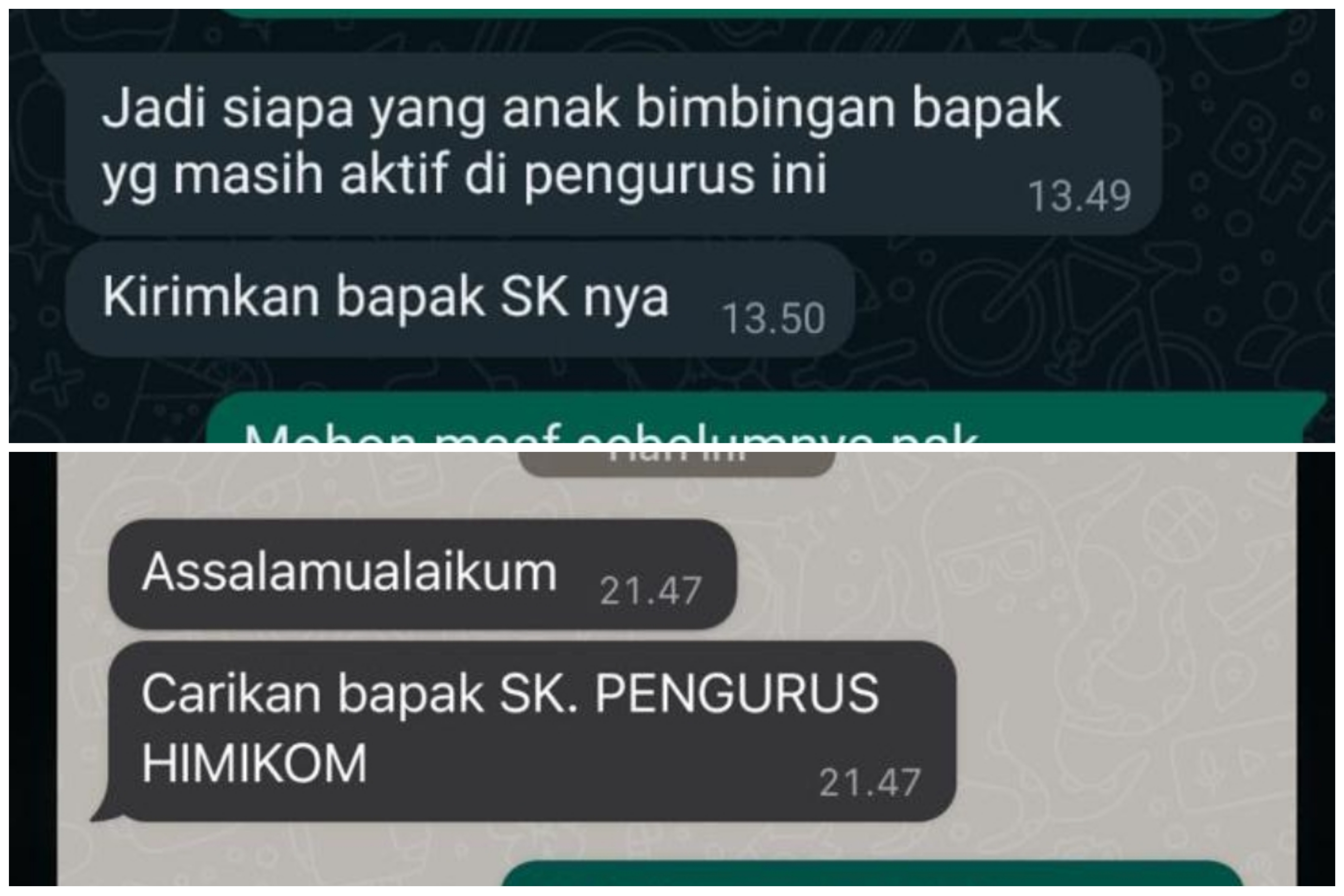 Penuh tanda tanya , Seorang Dospem Skripsi di FS minta SK Kepengurusan Lembaga